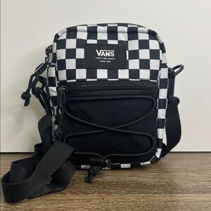 🖤 Vans Checkerboard Mini Crossbody Bag | Black & White
